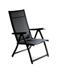 Heavy Duty Adjustable Reclining Folding Chair Outdoor Indoor Garden Pool Steel Camping Deck Backyard Chairs