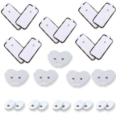 15 Pairs (30 Pads) Tens Unit Muscle Stimulator Pads All Sizes 5 Pairs of each sizes Pads