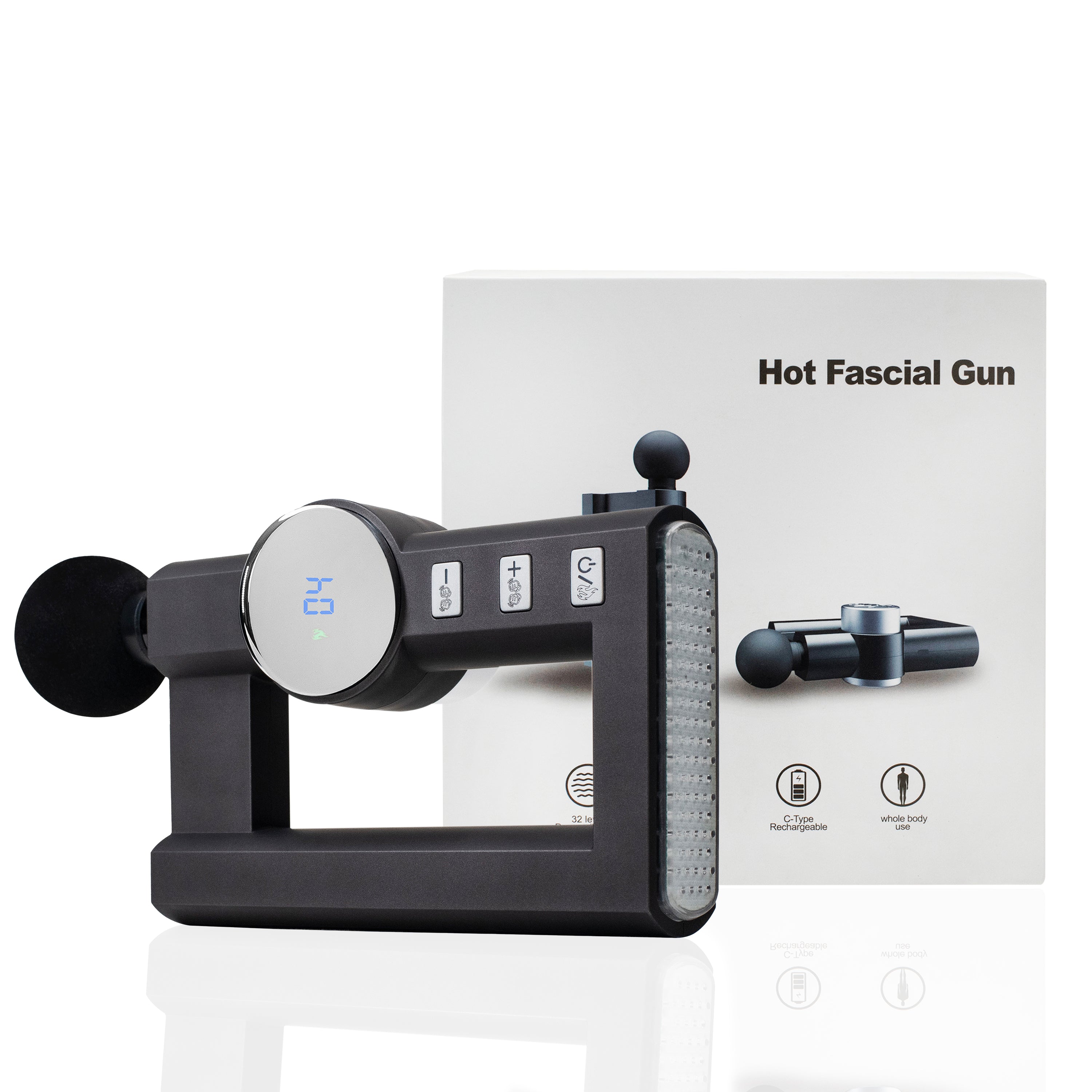 Massage Gun, Muscle Massage Gun with Heat, Heated Muscle Massager